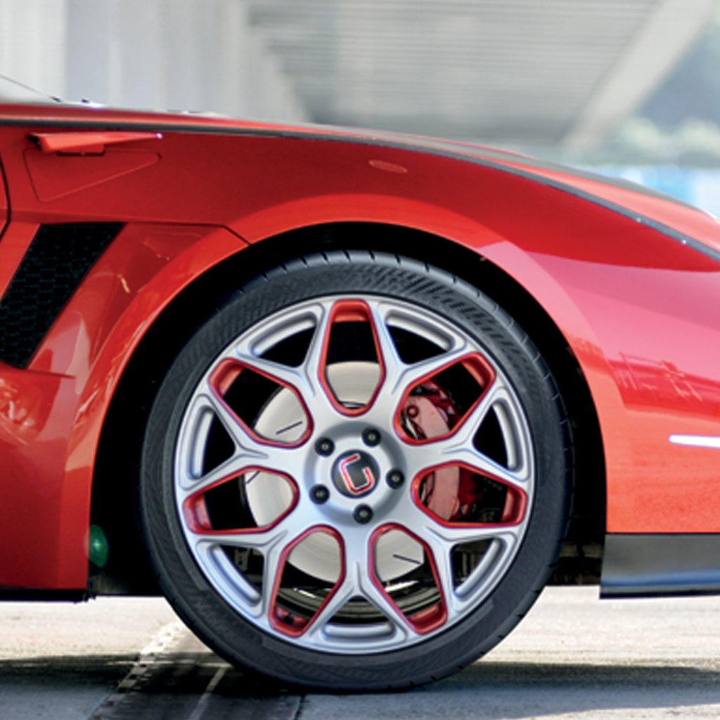 Overlegen bremsing under tørre forhold